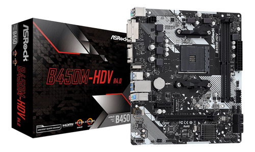 Tarjeta Madre Asrock B450m-hdv R4.0 Socket Am4