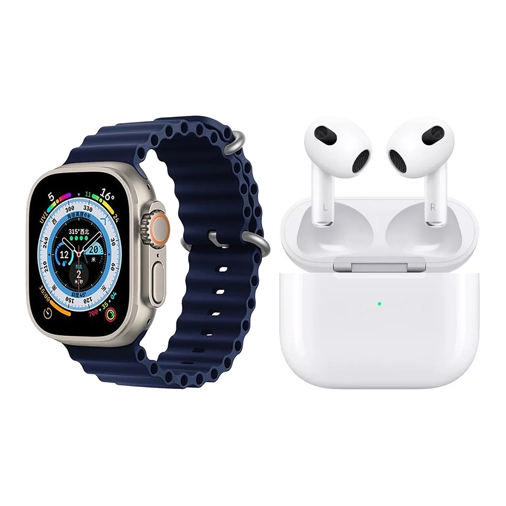 Reloj inteligente y auriculares olax 8 ultra 49mm wifi bluetooth