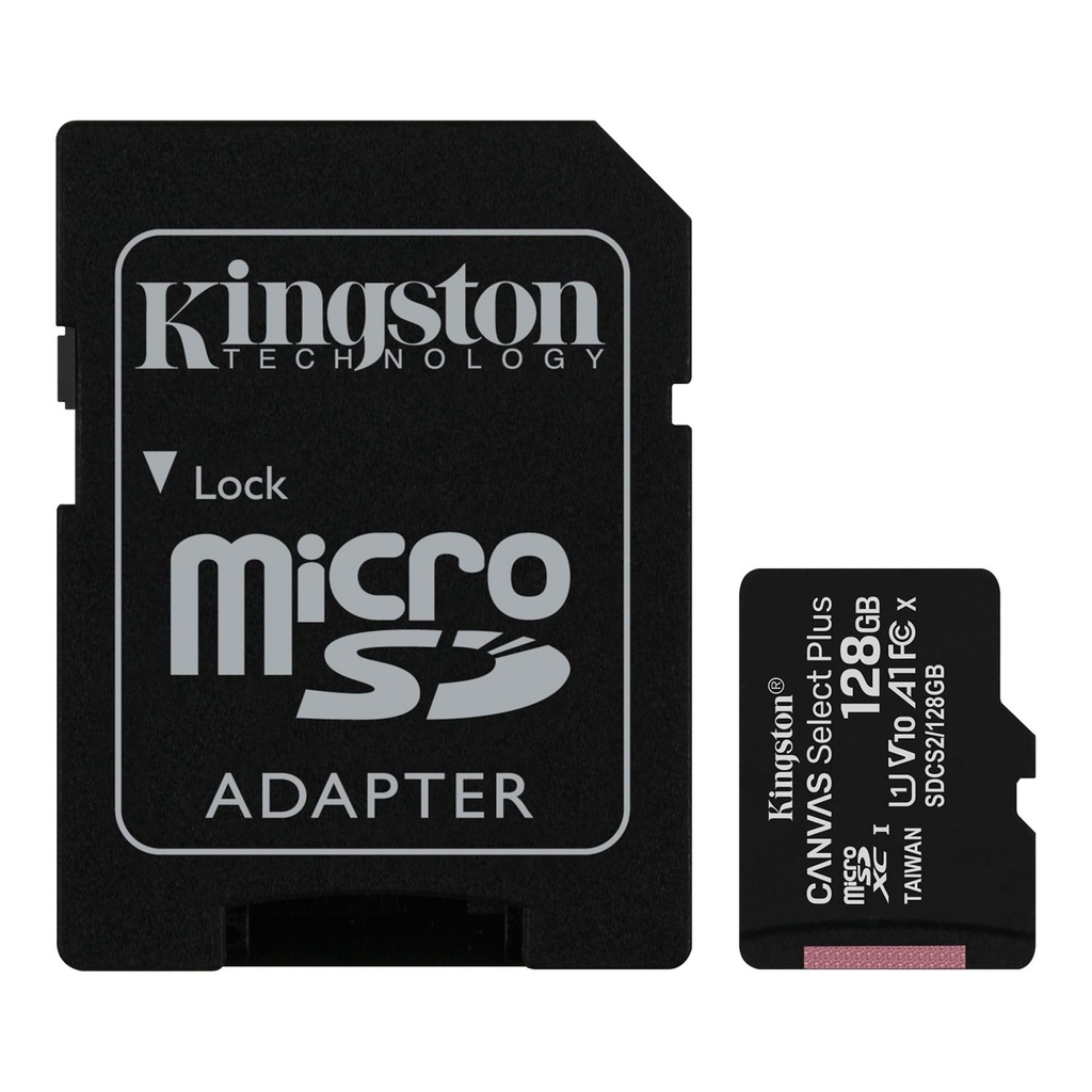 Memoria Micro Sd Kingston 128gb Con Adaptador Sd