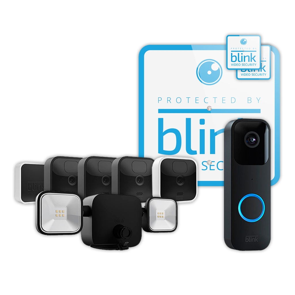 Kit De Seguridad Inalámbrico Blink Visión Nocturna Wifi 1080p