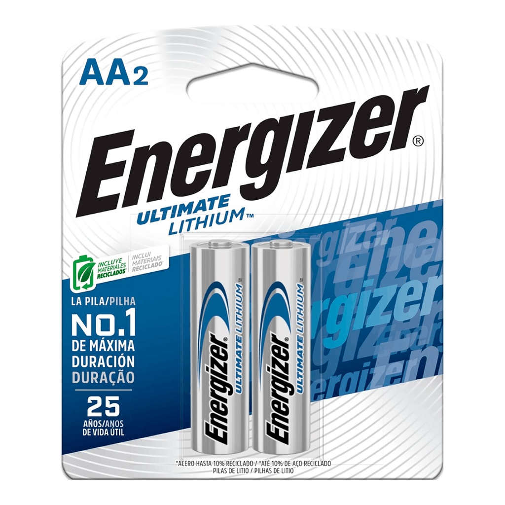 Pilas Energizer AA Ultimate Lithium Pack X2