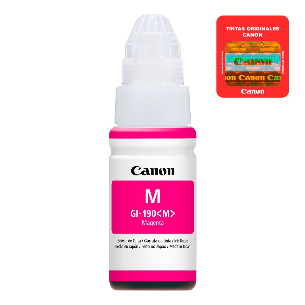 Botella De Tinta Canon Magenta Gi-190 M 70ml