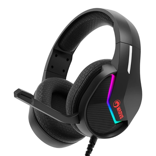 [H8618BK] Auriculares Gaming Usb Marvo H8618 Rgb Pc