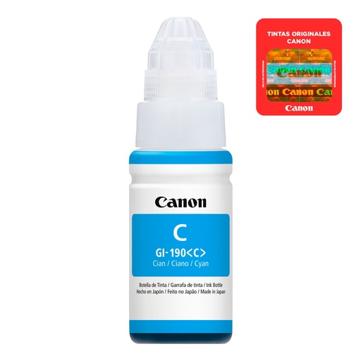 [0668C001AB] Botella De Tinta Canon Cian Gi-190 C 70ml