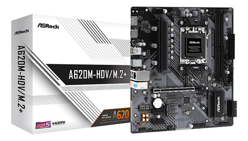 [A620HDVM2120W] Tarjeta Madre Asrock A620m-hdv/m.2+ Socket Am5