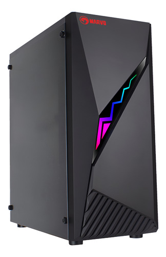 [CA120BK] Gabinete Gaming Marvo Ca-120 Panel Rgb Atx