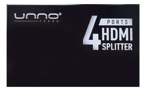 [HB1205BK] Splitter Unno 4 Puertos Hdmi 4k X 2k 30hz 3d Compatible